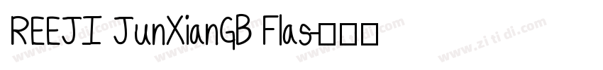 REEJI JunXianGB Flas字体转换